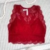 Iris & Rainbow Boutique #M387 Hourglass Back Lace Bralette (Dark Red) New Arrivals