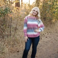 No Ship Drop Ship New Arrivals Caught Up In You Striped Ombre' Top