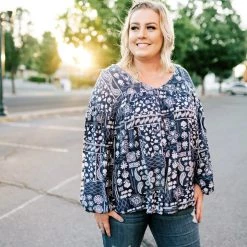 No Ship Drop Ship Blue Is Your Color Peasant Top New Arrivals