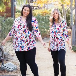 Boutique Simplified Boca Raton 3/4 Sleeve Top New Arrivals