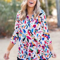 Boutique Simplified Boca Raton 3/4 Sleeve Top New Arrivals