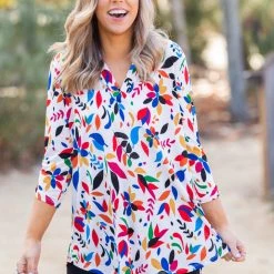 Boutique Simplified Boca Raton 3/4 Sleeve Top New Arrivals