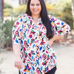 Boutique Simplified Boca Raton 3/4 Sleeve Top New Arrivals