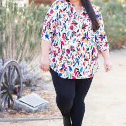 Boutique Simplified Boca Raton 3/4 Sleeve Top New Arrivals