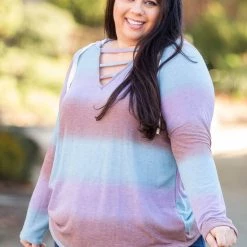 Boutique Simplified Gradiently Striped Hoodie New Arrivals