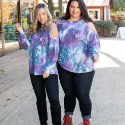 Boutique Simplified To The Moon And Back Caged Shoulder Top New Arrivals