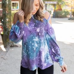 Boutique Simplified To The Moon And Back Caged Shoulder Top New Arrivals