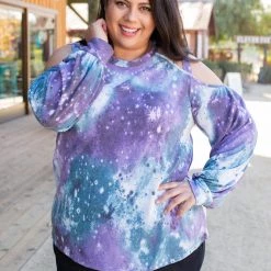 Boutique Simplified To The Moon And Back Caged Shoulder Top New Arrivals