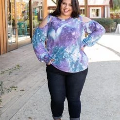 Boutique Simplified To The Moon And Back Caged Shoulder Top New Arrivals