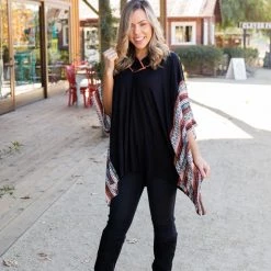 Boutique Simplified Boho Frenzy Poncho Tunic New Arrivals