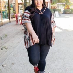 Boutique Simplified Boho Frenzy Poncho Tunic New Arrivals