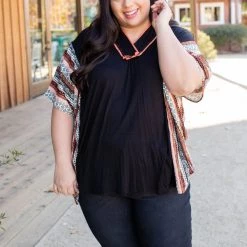 Boutique Simplified Boho Frenzy Poncho Tunic New Arrivals