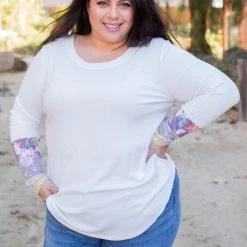 Boutique Simplified Pleasantly Abloom Long Sleeve Top New Arrivals