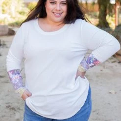 Boutique Simplified Pleasantly Abloom Long Sleeve Top New Arrivals