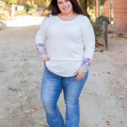 Boutique Simplified Pleasantly Abloom Long Sleeve Top New Arrivals