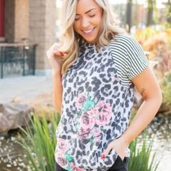 Boutique Simplified New Arrivals Crazy About You Short Sleeve Raglan