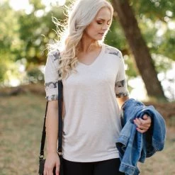 No Ship Drop Ship New Arrivals A Dash Of Camo Top