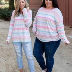 Boutique Simplified Debonair Spirit Long Sleeve Top New Arrivals