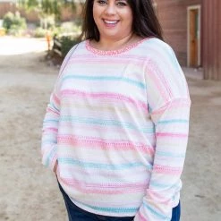 Boutique Simplified Debonair Spirit Long Sleeve Top New Arrivals