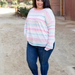 Boutique Simplified Debonair Spirit Long Sleeve Top New Arrivals