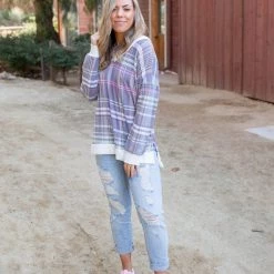 Boutique Simplified Spring Plaid Weekender New Arrivals
