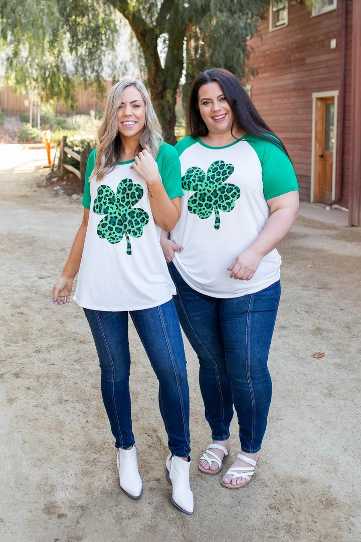 Boutique Simplified New Arrivals Shamrock On Raglan Top 3 Boutique Simplified New Arrivals Shamrock On Raglan Top