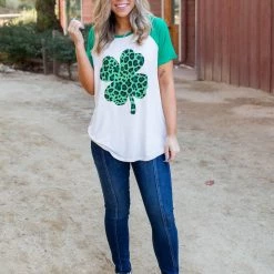 Boutique Simplified New Arrivals Shamrock On Raglan Top 11 Boutique Simplified New Arrivals Shamrock On Raglan Top