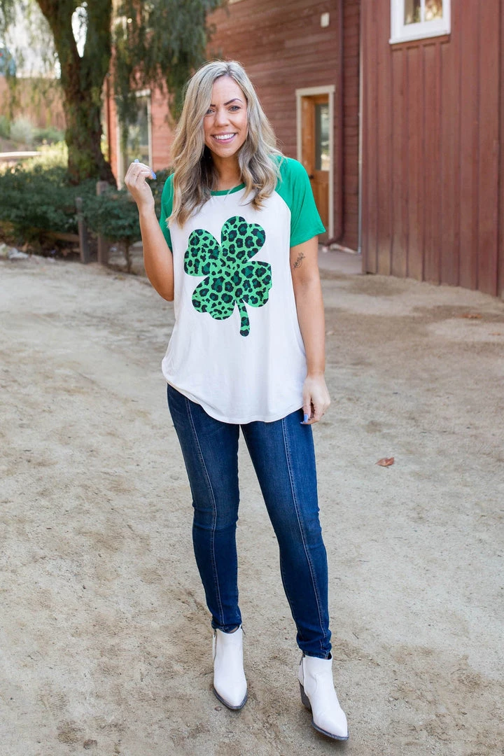 Boutique Simplified New Arrivals Shamrock On Raglan Top 5 Boutique Simplified New Arrivals Shamrock On Raglan Top