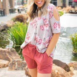 Boutique Simplified New Arrivals Everyday Mauve Shorts