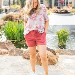 Boutique Simplified New Arrivals Everyday Mauve Shorts