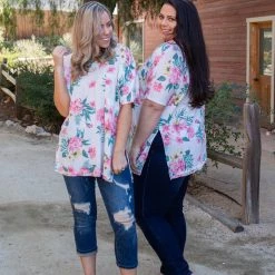 Boutique Simplified Tropical Dreamin Oversized Top New Arrivals