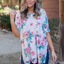 Boutique Simplified Tropical Dreamin Oversized Top New Arrivals