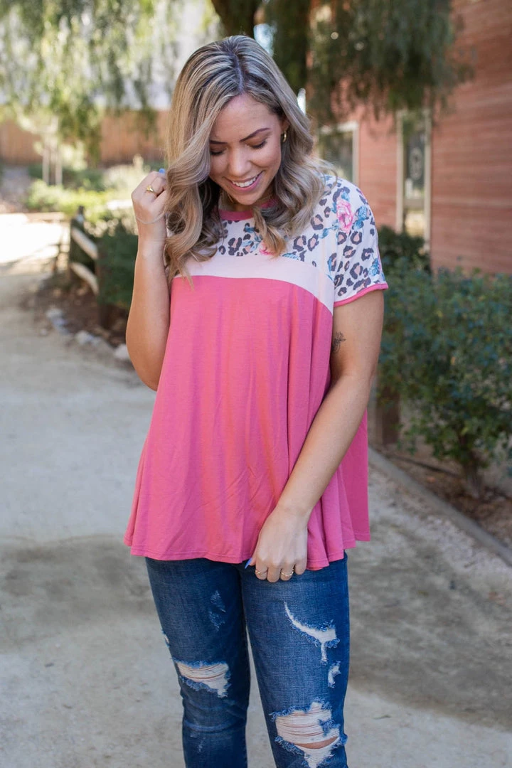 Boutique Simplified Wild One Colorblock Top 3 Boutique Simplified Wild One Colorblock Top