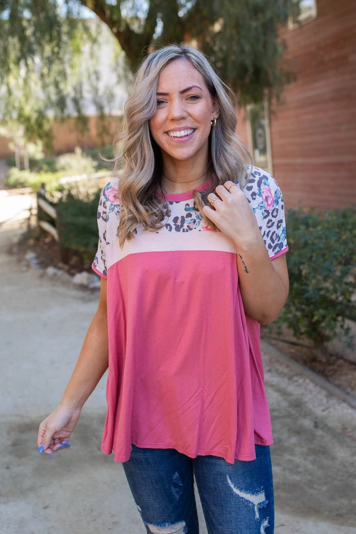 Boutique Simplified Wild One Colorblock Top 7 Boutique Simplified Wild One Colorblock Top