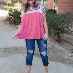 Boutique Simplified Wild One Colorblock Top 14 Boutique Simplified Wild One Colorblock Top