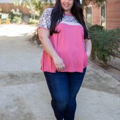 Boutique Simplified Wild One Colorblock Top