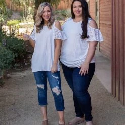 Boutique Simplified Afternoon Delight Lace Top New Arrivals