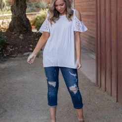 Boutique Simplified Afternoon Delight Lace Top New Arrivals