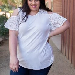 Boutique Simplified Afternoon Delight Lace Top New Arrivals