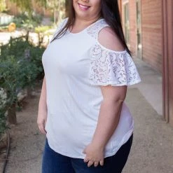 Boutique Simplified Afternoon Delight Lace Top New Arrivals