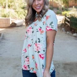 Boutique Simplified New Arrivals Minty Fresh Caged Top