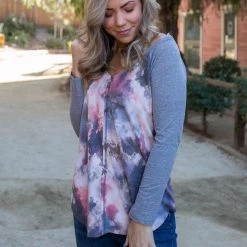 Boutique Simplified Geode Raglan Top New Arrivals