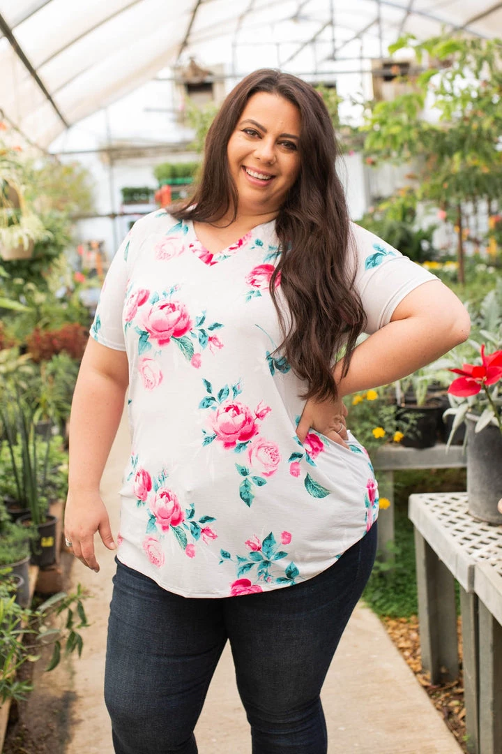 Boutique Simplified New Arrivals Blissful Floral Short Sleeve Top 5 Boutique Simplified New Arrivals Blissful Floral Short Sleeve Top