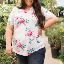 Boutique Simplified New Arrivals Blissful Floral Short Sleeve Top 19 Boutique Simplified New Arrivals Blissful Floral Short Sleeve Top