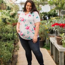 Boutique Simplified New Arrivals Blissful Floral Short Sleeve Top 21 Boutique Simplified New Arrivals Blissful Floral Short Sleeve Top