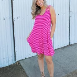 Boutique Simplified New Arrivals Hot To Trot Sleeveless Swing Dress In Hot Pink 14 Boutique Simplified New Arrivals Hot To Trot Sleeveless Swing Dress In Hot Pink