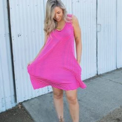 Boutique Simplified New Arrivals Hot To Trot Sleeveless Swing Dress In Hot Pink 15 Boutique Simplified New Arrivals Hot To Trot Sleeveless Swing Dress In Hot Pink