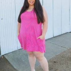 Boutique Simplified New Arrivals Hot To Trot Sleeveless Swing Dress In Hot Pink 16 Boutique Simplified New Arrivals Hot To Trot Sleeveless Swing Dress In Hot Pink