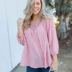 Boutique Simplified My Miracle 3/4 Sleeve Top