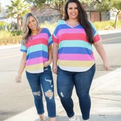 Boutique Simplified New Arrivals Classic Seaside Short Sleeve Top